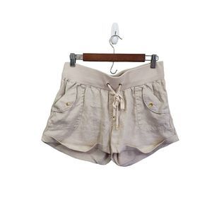 G by Guess 100% Linen Tan Shorts size M